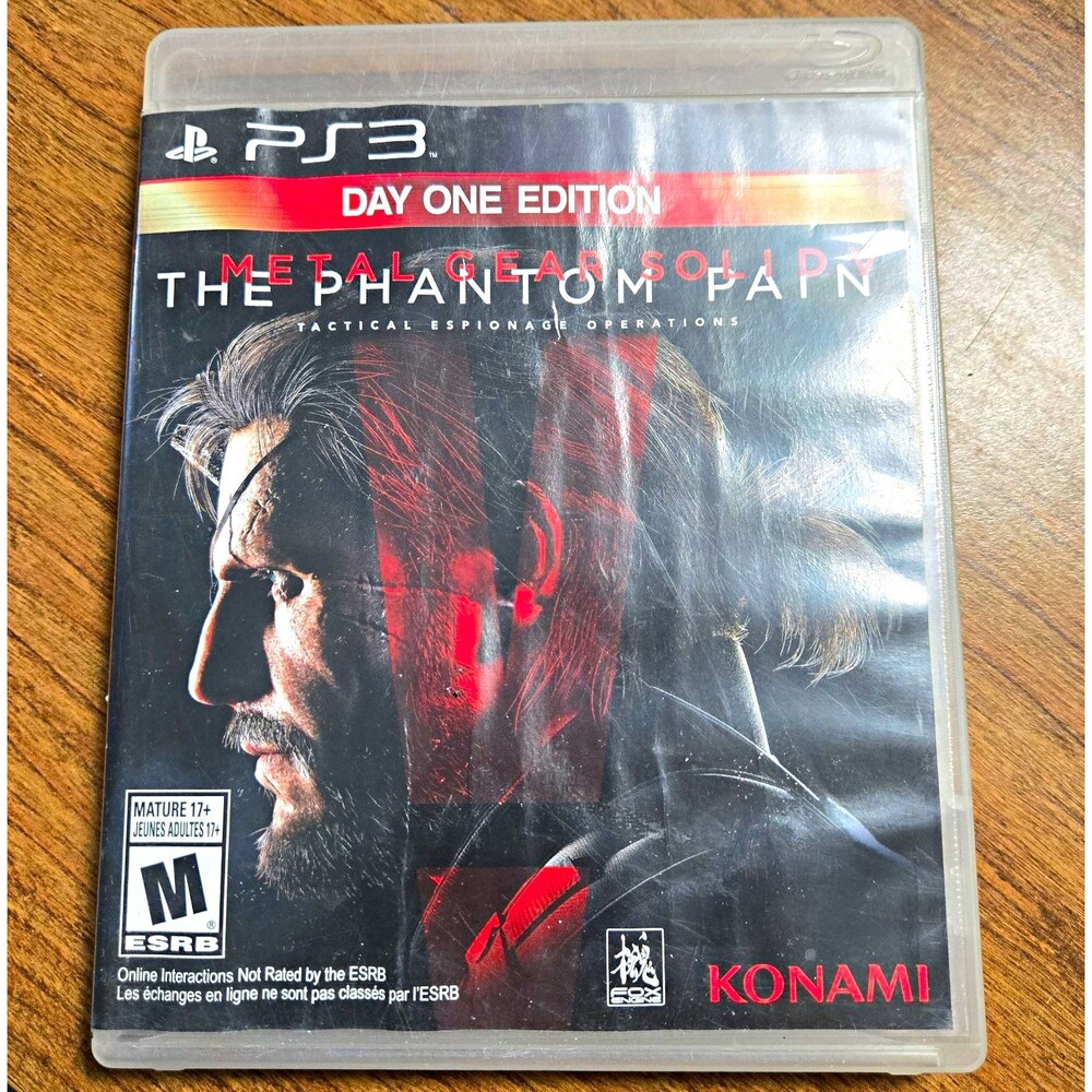Konami Metal Gear Solid V Phantom Pain Day One Edition PS3 Manual & Map